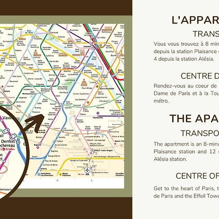 Apartment 1 Bedroom # Paris 14 # Alesia 외부 사진