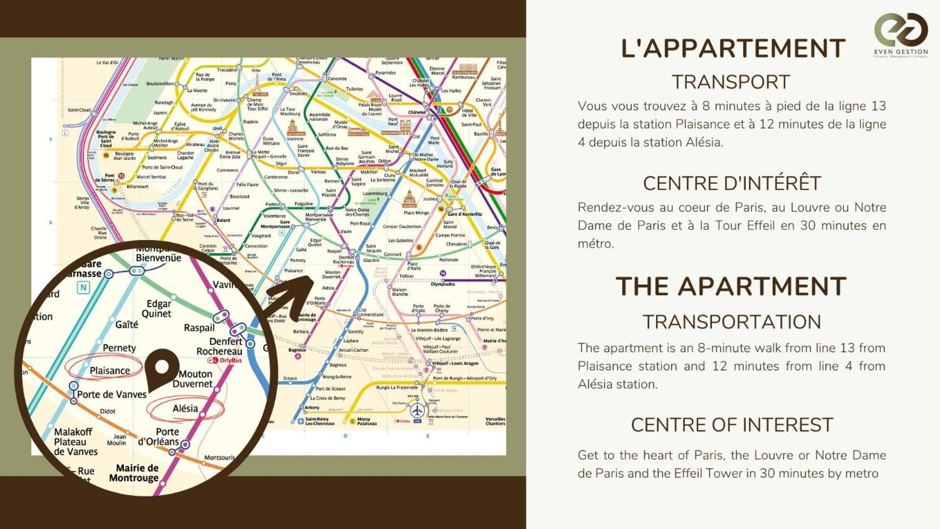 Apartment 1 Bedroom # Paris 14 # Alesia 외부 사진